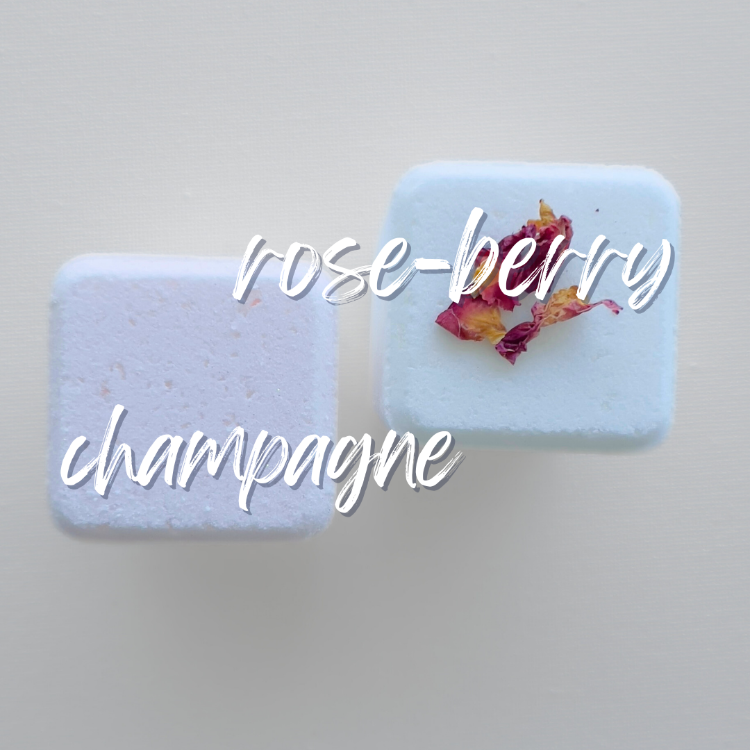 Bubbly Rosé Bath Bomb set | Champagne and Rose Petals