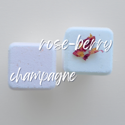 Bubbly Rosé Bath Bomb set | Champagne and Rose Petals