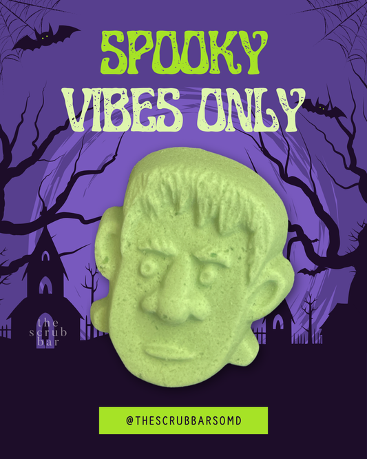 Mini Frankenstein Bath Bombs – Apple Scent