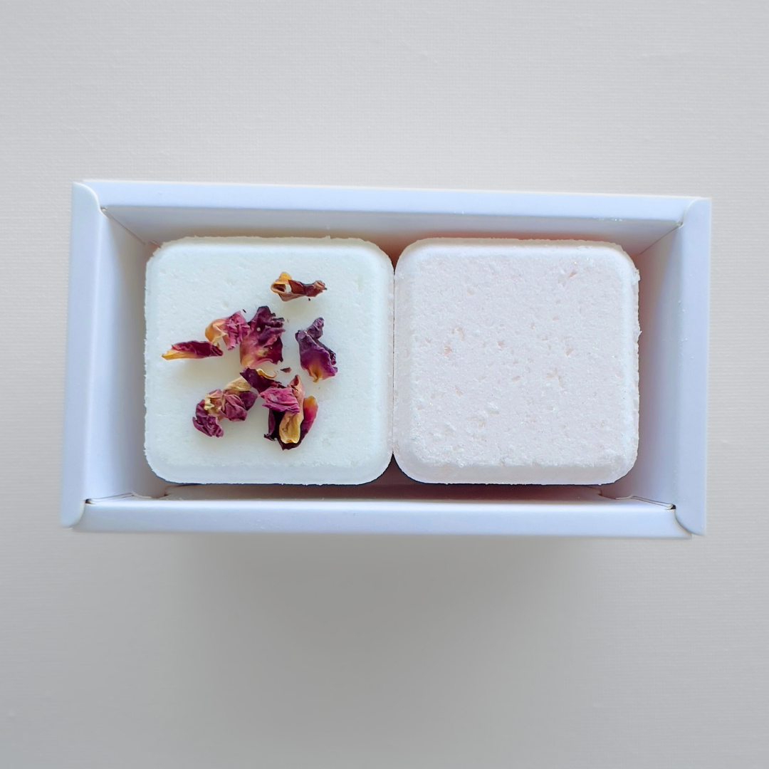 Bubbly Rosé Bath Bomb set | Champagne and Rose Petals