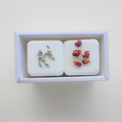 Lavender Haze Bath Bomb Set | Lavender and Rose Petal