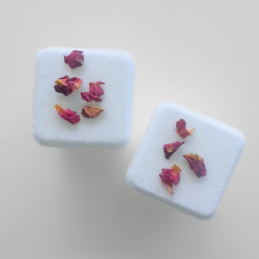 Rose Water Bath Bomb Set | Rose Petal Bath