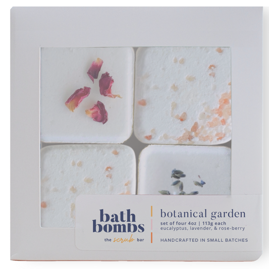 Botanical Water- Bath Bomb Set | 4pack Bathtub Bombs