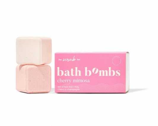 Handmade bath bombs with champagne scent, perfect lush bubble bath bombs as party gifts by The Scrub Bar.