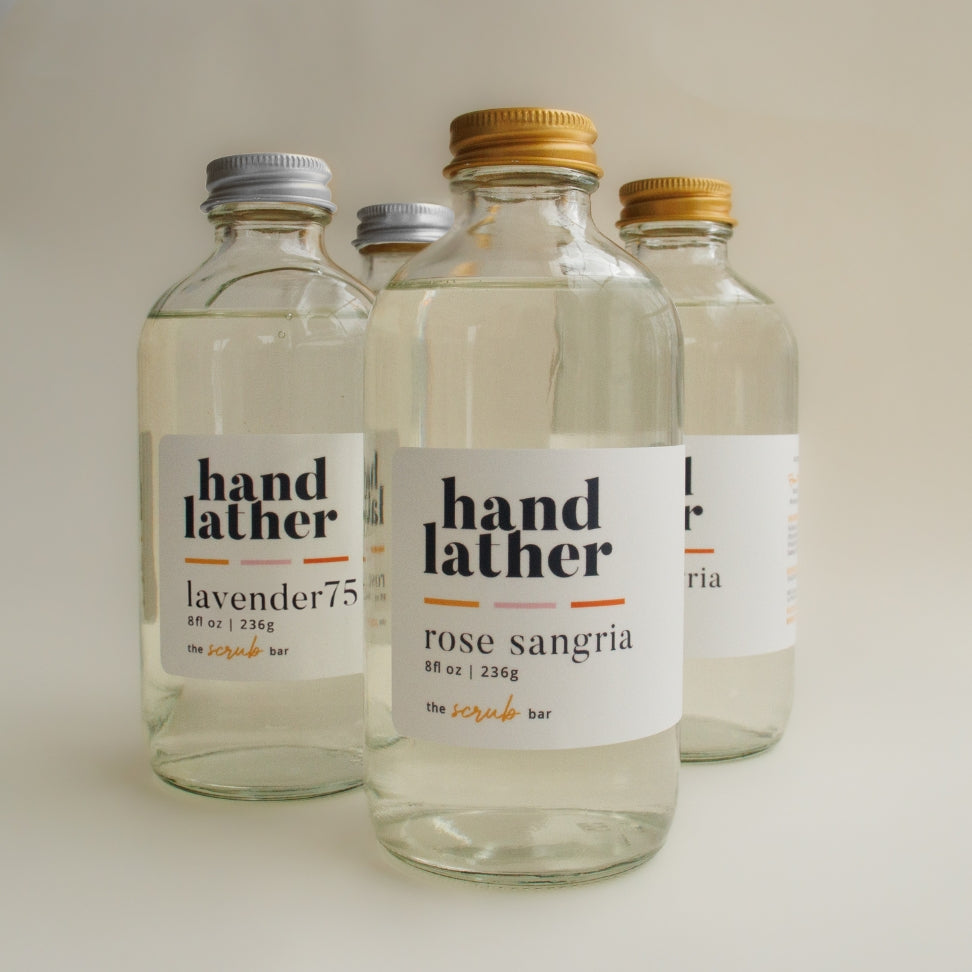 Lather Liquid Hand Soap | Glass Soap Dispenser with Pump