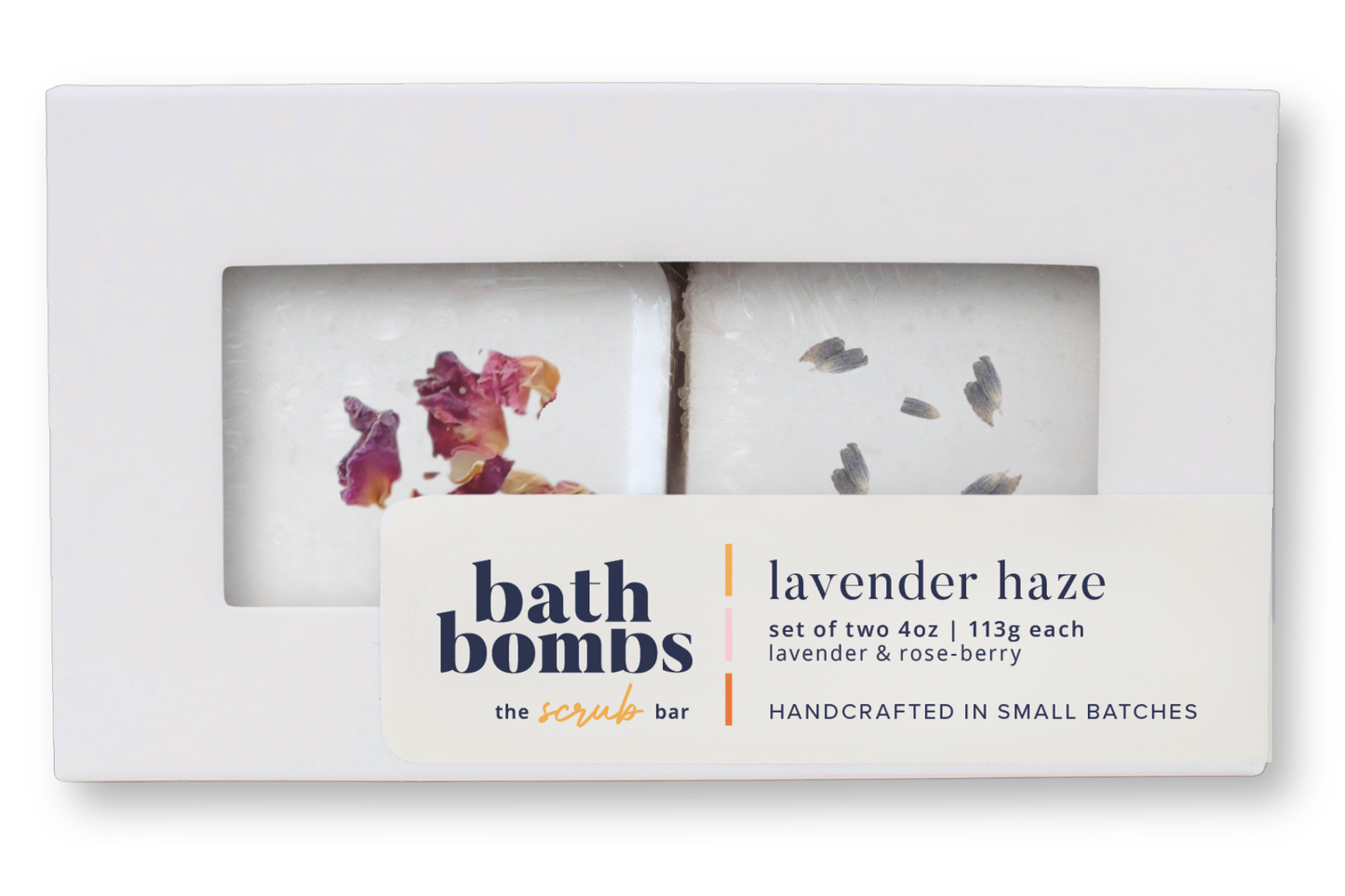 Lavender Haze Bath Bomb Set | Lavender and Rose Petal